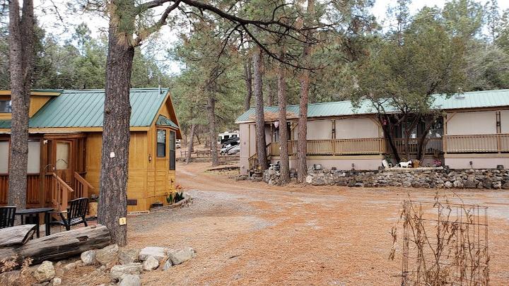 A small cabin in the Pine Ridge area.